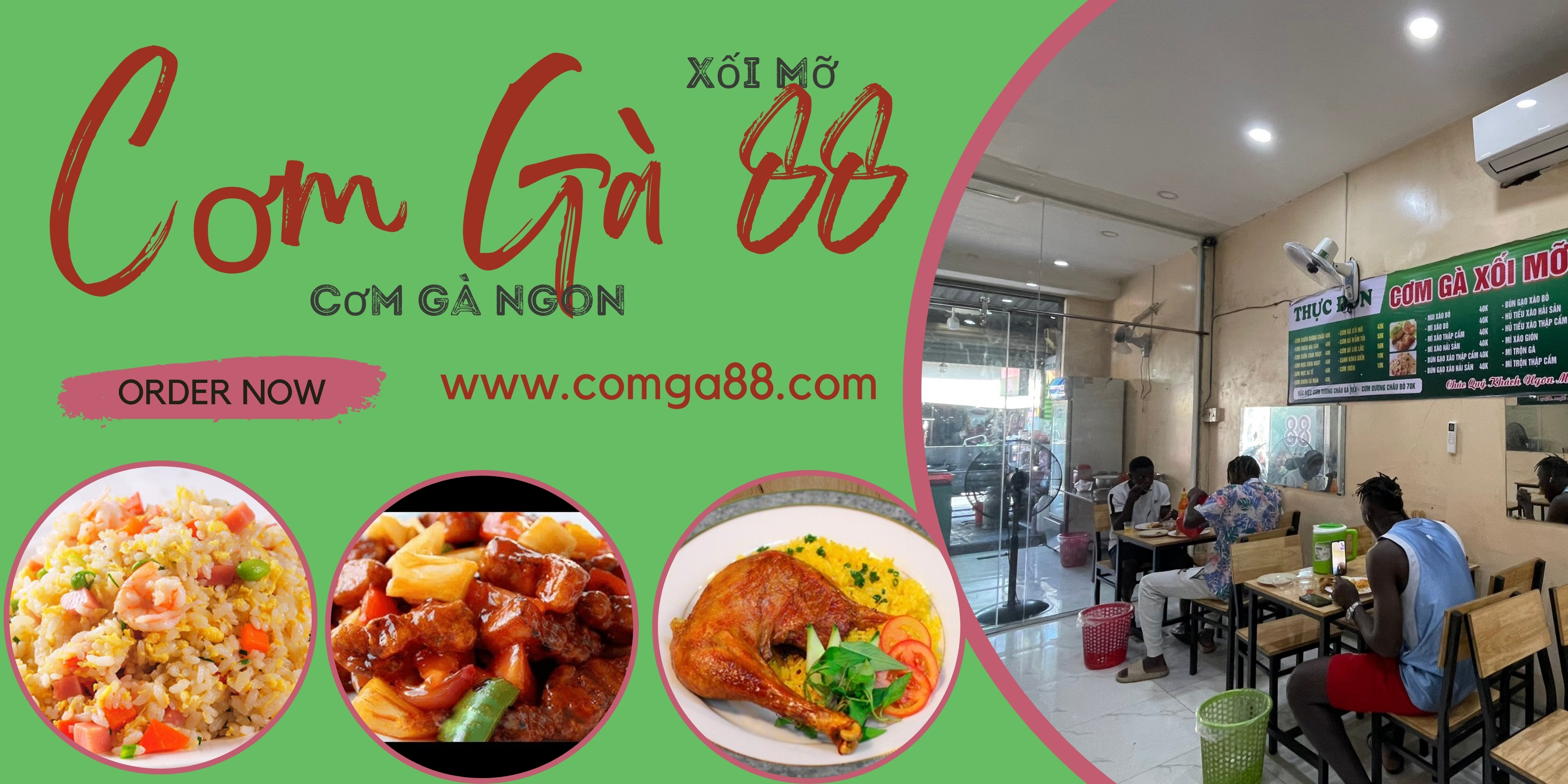 CƠM GÀ XỐI MỠ